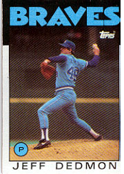 1986 Topps Baseball Cards      129     Jeff Dedmon